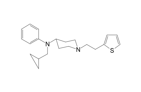 N-Cyclopropylmethyl-N-phenyl-1-[2-(thiophen-2-yl)ethyl]piperidin-4-amine