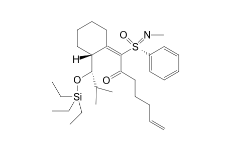 (E)-1-((R)-2-((S)-2-Methyl-1-(triethylsilyloxy)propyl)cyclohexylidene)-1-[(S)-N-methyl-S-phenyl-sulfonimidoyl)]-hept-6-en-2-one