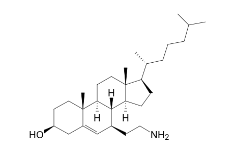 (3S,7R,8S,9S,10R,13R,14S,17R)-7-(2-aminoethyl)-10,13-dimethyl-17-[(2R)-6-methylheptan-2-yl]-2,3,4,7,8,9,11,12,14,15,16,17-dodecahydro-1H-cyclopenta[a]phenanthren-3-ol