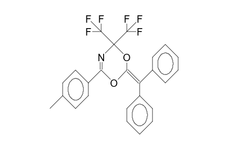 2-(A-Phenyl-benzylidene)-6-(4-tolyl)-4,4-bis(trifluoromethyl)-1,3,5-4H-dioxazine