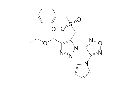 1H-1,2,3-Triazole-4-carboxylic acid, 5-[[(phenylmethyl)sulfonyl]methyl]-1-[4-(1H-pyrrol-1-yl)-1,2,5-oxadiazol-3-yl]-, ethyl ester