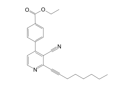 Ethyl 4-(3-cyano-2-(oct-1-yn-1-yl)pyridin-4-yl)benzoate