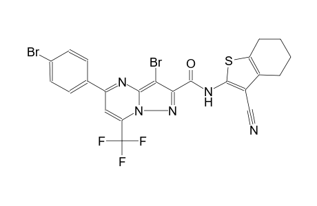 3-bromo-5-(4-bromophenyl)-N-(3-cyano-4,5,6,7-tetrahydro-1-benzothien-2-yl)-7-(trifluoromethyl)pyrazolo[1,5-a]pyrimidine-2-carboxamide