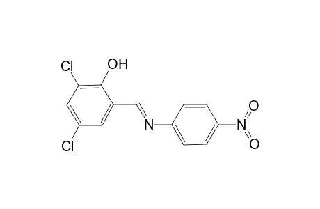 2,4-Dichloro-6-((E)-[(4-nitrophenyl)imino]methyl)phenol