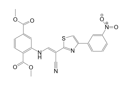 dimethyl 2-({(E)-2-cyano-2-[4-(3-nitrophenyl)-1,3-thiazol-2-yl]ethenyl}amino)terephthalate