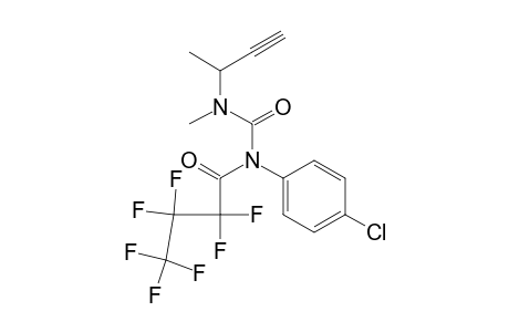 N-(4-chlorophenyl)-2,2,3,3,4,4,4-heptafluoro-N-[methyl(1-methylprop-2-ynyl)carbamoyl]butanamide