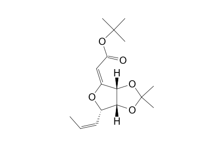 Acetic acid, [dihydro-2,2-dimethyl-6-(1-propenyl)furo[3,4-d]-1,3-dioxol-4(3aH)-ylidene]-, 1,1-dimethylethyl ester, [3aR-[3a.alpha.,4E,6.beta.(Z),6a.alpha.]]-