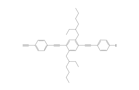 1,4-bis(2-ethylhexyl)-2-[2-(4-ethynylphenyl)ethynyl]-5-[2-(4-iodophenyl)ethynyl]benzene