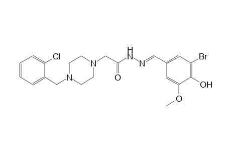 1-piperazineacetic acid, 4-[(2-chlorophenyl)methyl]-, 2-[(E)-(3-bromo-4-hydroxy-5-methoxyphenyl)methylidene]hydrazide