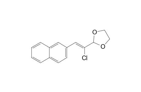 2-[1-Chloro-2-(2-naphthyl)vinyl]-1,3-dioxolane