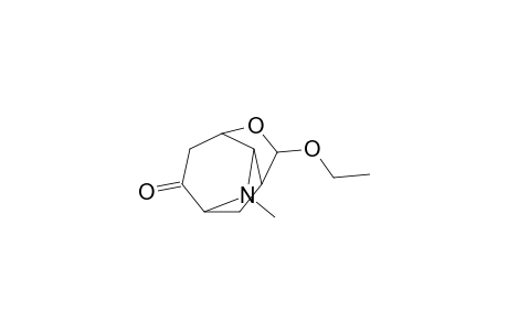6-exo-Ethoxy-9-methyl-5-oxa-9-azatricyclo[5.2.1.0(4,8)]decan-2-one