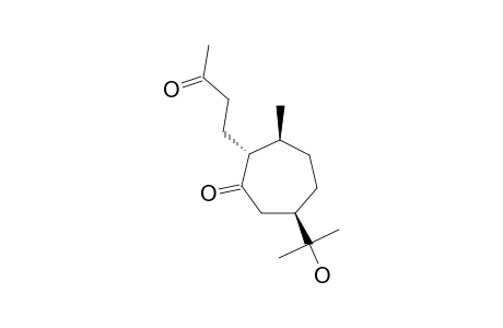 7-EPI-11-HYDROXY-CHABROLIDIONE-A;(2S,3S,6R)-6-(2-HYDROXYPROPAN-2-YL)-3-METHYL-2-(3-OXOBUTYL)-CYCLOHEPTANONE