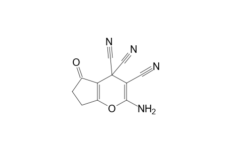 2-Amino-5-oxo-6,7-dihydro-5H-cyclopenta[b]pyran-3,4,4-tricarbonitrile