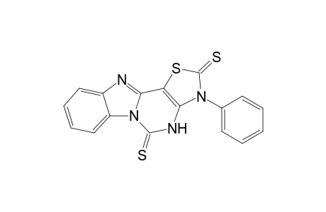 3-Phenylthiazolo[4',5' : 4,5]pyrimido[1,6-a]benzimidazole-2,5-(3H,4H)-dithione