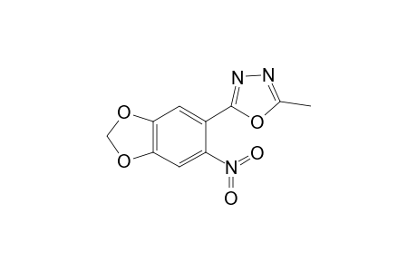 1,3,4-Oxadiazole, 2-methyl-5-(6-nitro-1,3-benzodioxol-5-yl)-