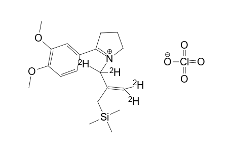 N-[2-(TRIMETHYLSILYLMETHYL)-2-PROPEN-1-YL]-2-(3,4-DIMETHOXYPHENYL)-1-PYRROLINIUM-PERCHLORATE