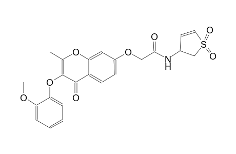 acetamide, N-(2,3-dihydro-1,1-dioxido-3-thienyl)-2-[[3-(2-methoxyphenoxy)-2-methyl-4-oxo-4H-1-benzopyran-7-yl]oxy]-