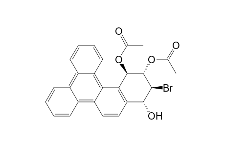 Benzo[g]chrysene-1,3,4-triol, 2-bromo-1,2,3,4-tetrahydro-, 3,4-diacetate, (1.alpha.,2.beta.,3.alpha.,4.beta.)-(.+-.)-