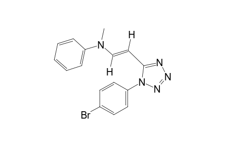 trans-1-(p-bromophenyl)-5-[2-(N-methylanilino)vinyl]-1H-tetrazole