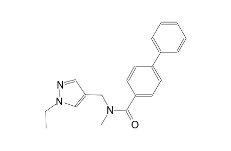 N-[(1-ethyl-1H-pyrazol-4-yl)methyl]-N-methyl[1,1'-biphenyl]-4-carboxamide