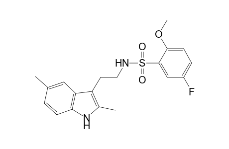 Benzenesulfonamide, N-[2-(2,5-dimethyl-1H-indol-3-yl)ethyl]-5-fluoro-2-methoxy-
