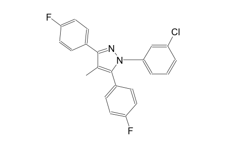 1-(3-chlorophenyl)-3,5-bis(4-fluorophenyl)-4-methyl-1H-pyrazole