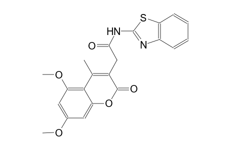 2H-1-benzopyran-3-acetamide, N-(2-benzothiazolyl)-5,7-dimethoxy-4-methyl-2-oxo-