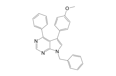 7-BENZYL-5-(4-METHOXYPHENYL)-4-PHENYL-7H-PYRROLO-[2,3-D]-PYRIMIDINE