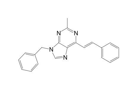 2-Methyl-6-[(E)-2-phenylethen-1-yl]-9-phenylmethyl-9H-purine