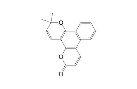 2,2-Dimethyl-2H,6H-benzo[f]pyrano[2,3-h]chromen-6-one