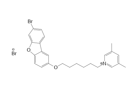 Pyridinium, 1-[6-[(7-bromo-2-dibenzofuranyl)oxy]hexyl]-3,5-dimethyl-, bromide