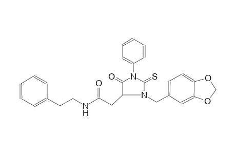 4-imidazolidineacetamide, 3-(1,3-benzodioxol-5-ylmethyl)-5-oxo-1-phenyl-N-(2-phenylethyl)-2-thioxo-
