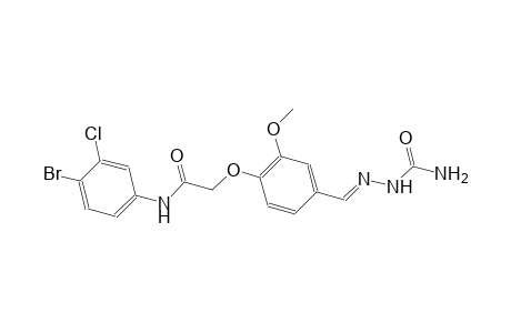 2-(4-{(E)-[(aminocarbonyl)hydrazono]methyl}-2-methoxyphenoxy)-N-(4-bromo-3-chlorophenyl)acetamide