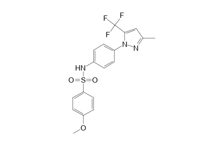 Benzenesulfonamide, 4-methoxy-N-[4-[3-methyl-5-(trifluoromethyl)-1H-pyrazol-1-yl]phenyl]-