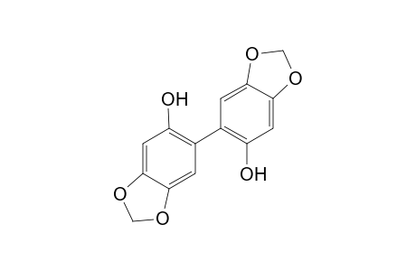 6-(6-hydroxy-1,3-benzodioxol-5-yl)-1,3-benzodioxol-5-ol