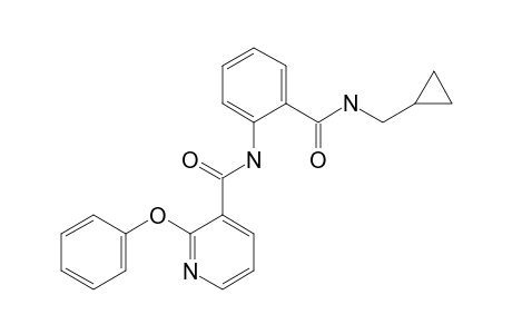 2'-[(cyclopropylmethyl)carbamoyl]-2-phenoxynicotinanilide