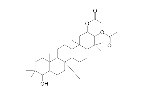 Gammacerane-2,3,22-triol, 2,3-diacetate, (2.alpha.,3.beta.,8.alpha.,9.beta.,13.alpha.,14.beta.,17.alpha.,18.beta.,22.alpha.)-