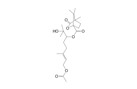 [(E)-8-Acetoxy-2-hydroxy-2,6-dimethyl-6-octen-3-yl]ester of camphonic acid