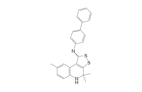 (4,4,8-trimethyl-4,5-dihydro-1H-[1,2]dithiolo[3,4-c]quinolin-1-ylidene)(4-phenylphenyl)amine
