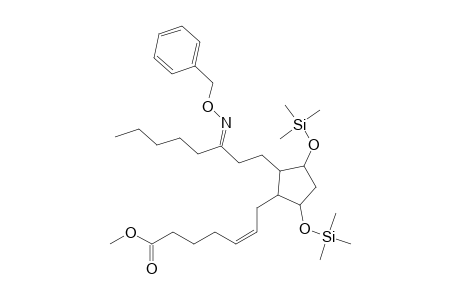 7-(2-(3-(benzyloxyimino)octyl)-3,5-di(trimethylsiloxy)cyclopentyl)-5(Z)-heptenoic acid methyl ester