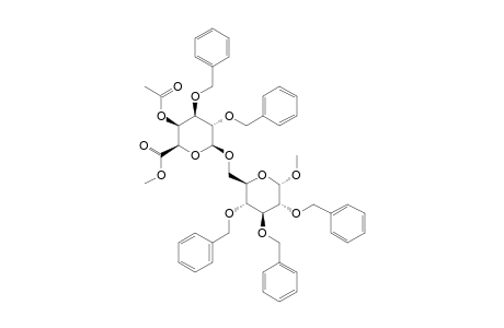 METHYL-O-[METHYL-(4-O-ACETYL-2,3-DI-O-BENZYL-BETA-D-GALACTOPYRANOSYL)-URONATE]-(1->6)-2,3,4-TRI-O-BENZYL-ALPHA-GLUCOPYRANOSIDE