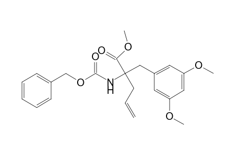 Methyl 2-[(benzyloxycarbonyl)amino]-2-(3',5'-di-methoxybenzyl)pent-4-enecarboxylate