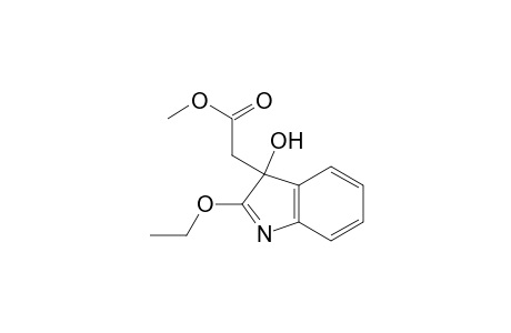 3H-Indole-3-acetic acid, 2-ethoxy-3-hydroxy-, methyl ester