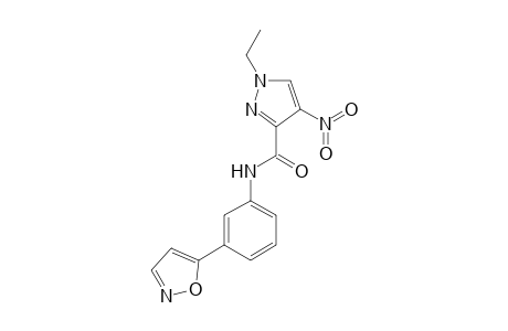 1H-Pyrazole-3-carboxamide, 1-ethyl-N-[3-(5-isoxazolyl)phenyl]-4-nitro-