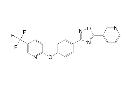 5-(pyridin-3-yl)-3-(4-{[5-(trifluoromethyl)pyridin-2-yl]oxy}phenyl)-1,2,4-oxadiazole