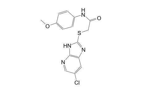 2-[(6-chloro-3H-imidazo[4,5-b]pyridin-2-yl)sulfanyl]-N-(4-methoxyphenyl)acetamide