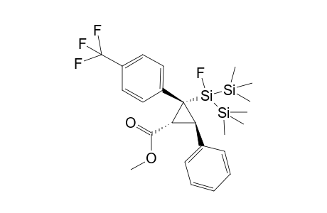 Methyl 2-(1'-fluoro-1',1'-bistrimethylsilyl)silyl-3-phenyl-2-(4-(trifluoromethyl)phenyl)cyclopropanecarboxylate
