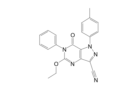 5-Ethoxy-7-oxo-6-phenyl-1-p-tolyl-6,7-dihydro-1H-pyrazolo[4,3-d]pyrimidine-3-carbonitrile