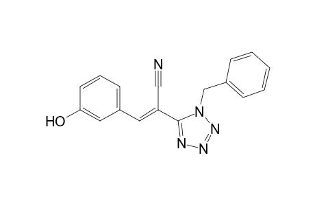 (E)-2-(1-Benzyl-1H-tetrazol-5-yl)-3-(3-hydroxyphenyl)acrylonitrile