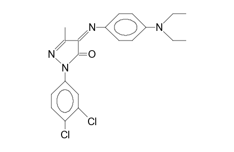 1-(3,4-Dichloro-phenyl)-4-(4-N,N-diethylamino-phenylimino)-3-methyl-2-pyrazolin-5-one